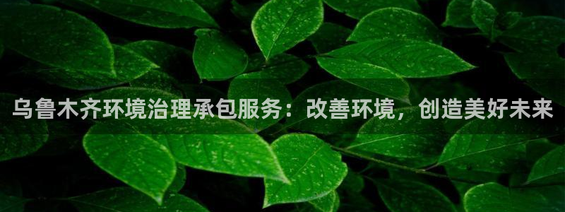 凯发官方首页|乌鲁木齐环境治理承包服务：